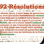 1834: “the 92 Resolutions”